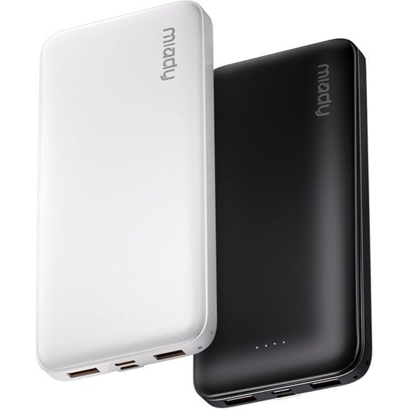 Miady 2-Pack Portable Charger 10000mAh Power Bank