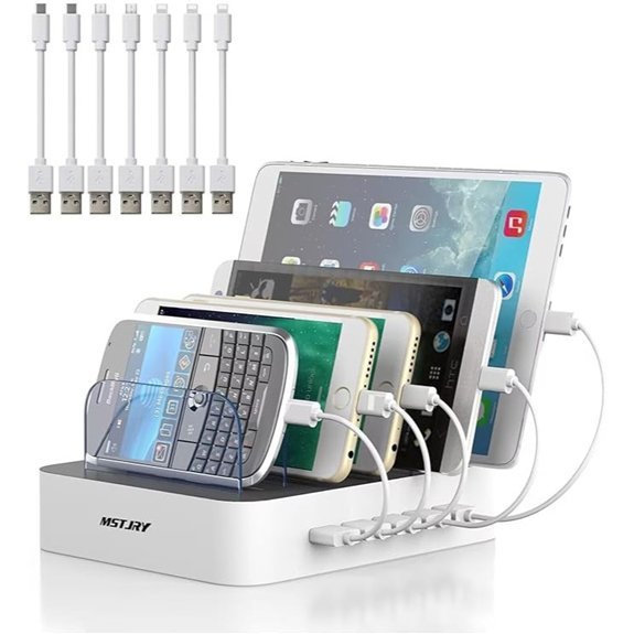 MSTJRY 5-Port USB-A Charger Dock for Multiple Devices