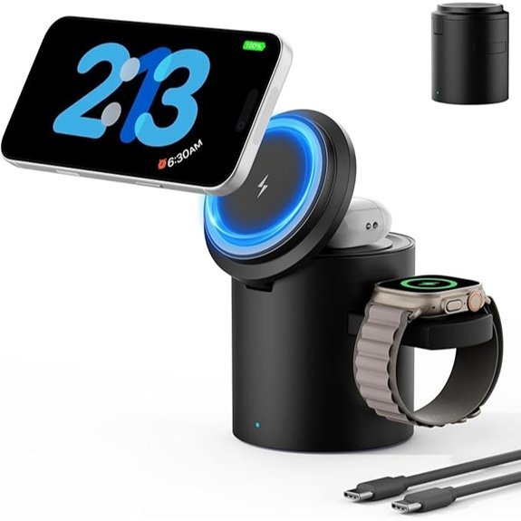 Foldable 3-in-1 Magnetic Wireless Charger 15W
