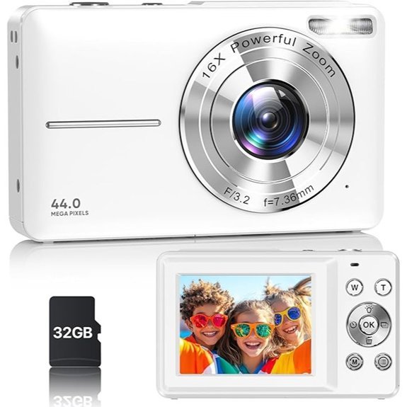 FHD 1080P Digital Camera with 16x Zoom