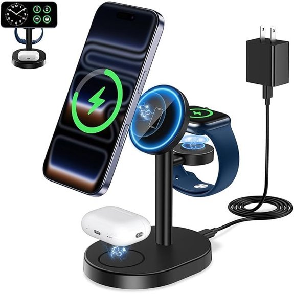 3-in-1 MagSafe Wireless Charging Station for Apple devices