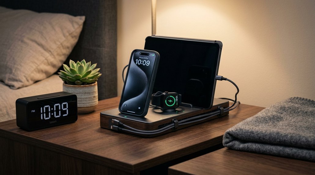 nightstand multi device charging considerations