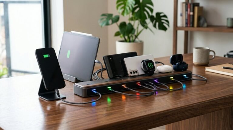 seven port usb charging stations