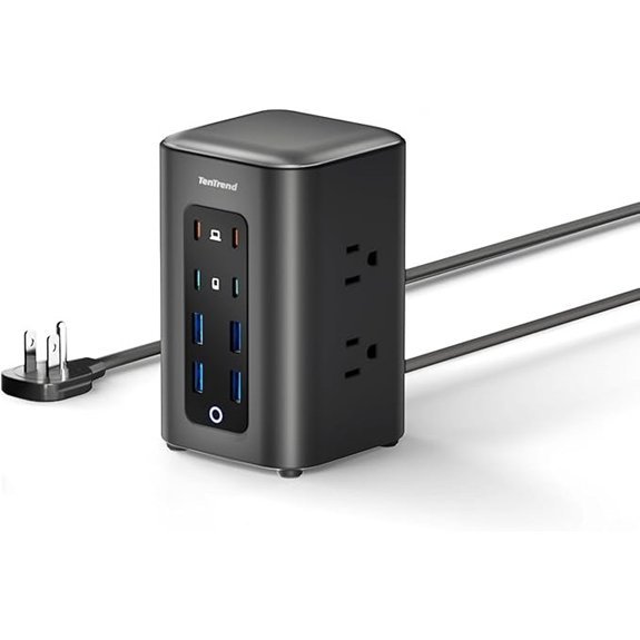 TenTrend Power Strip Tower with USB Ports (230W)