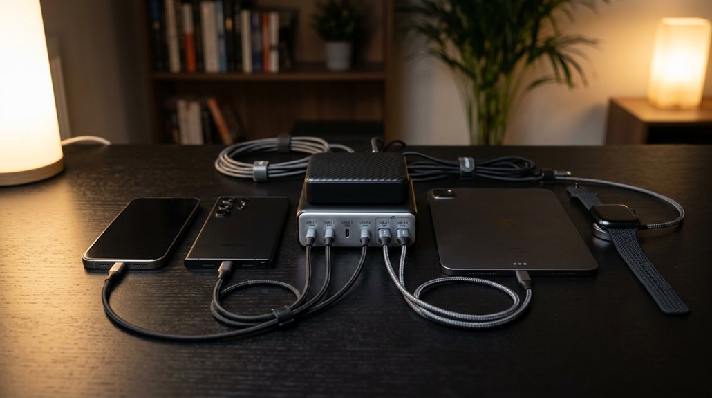 total and per port power