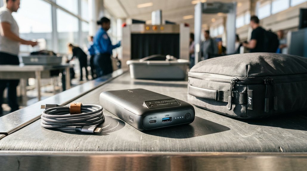 tsa approved portable battery features