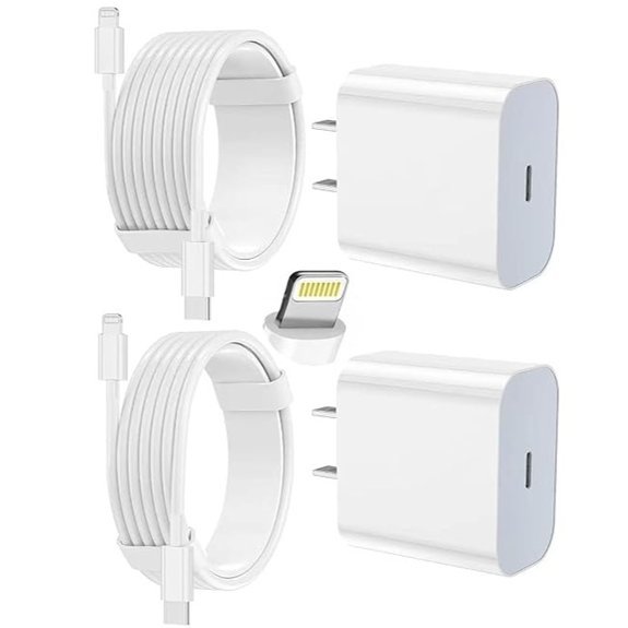 iPhone Charger Kit: USB-C to Lightning Cables (2)