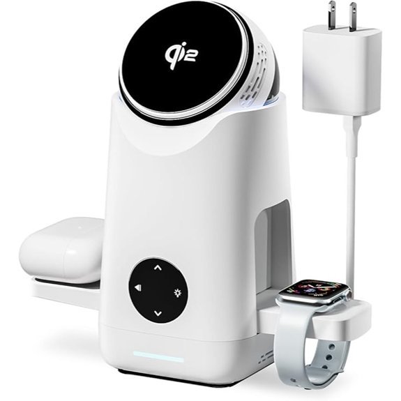 3-in-1 Wireless Charger Stand for Apple & Samsung