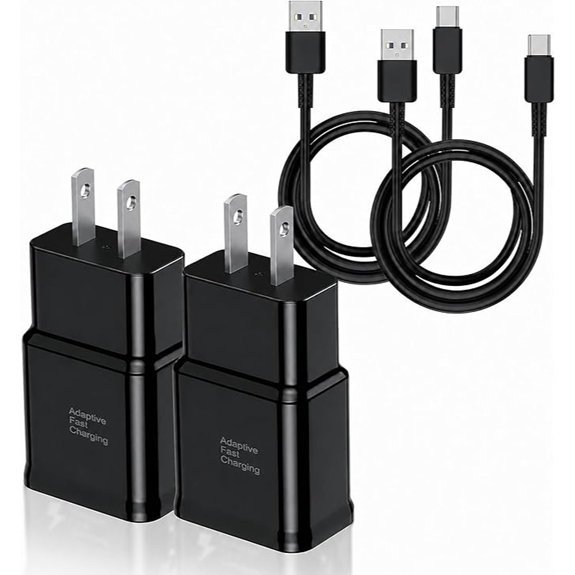 USB-C Fast Charger + 6ft Cable (2-Pack) for Android/ Pixel