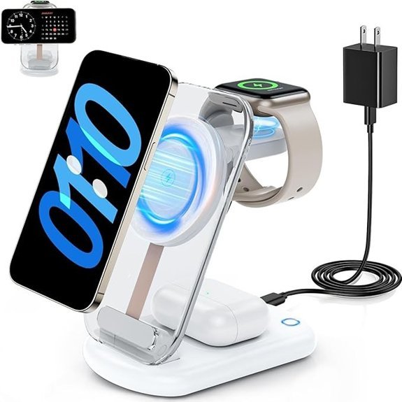 3-in-1 MagSafe Wireless Charger Station (White)